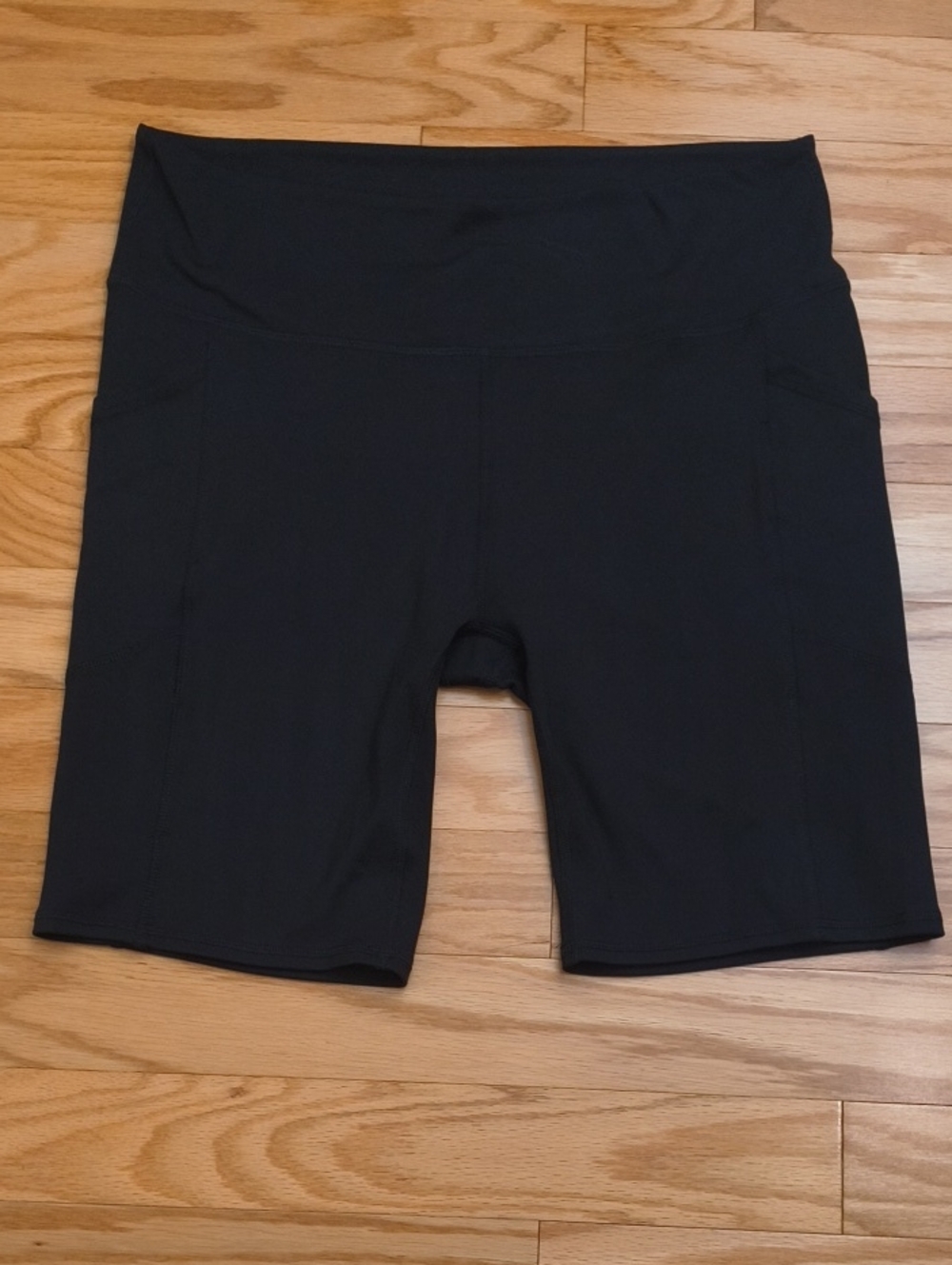Balance Collection Black High-Rise Bike Shorts  Side Pockets Size 2x GU